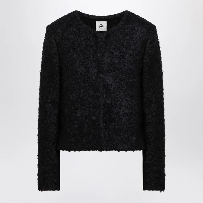 the garment - Recycled wool blend black Vienna jacket Brand Coats & Jackets 12 UK
