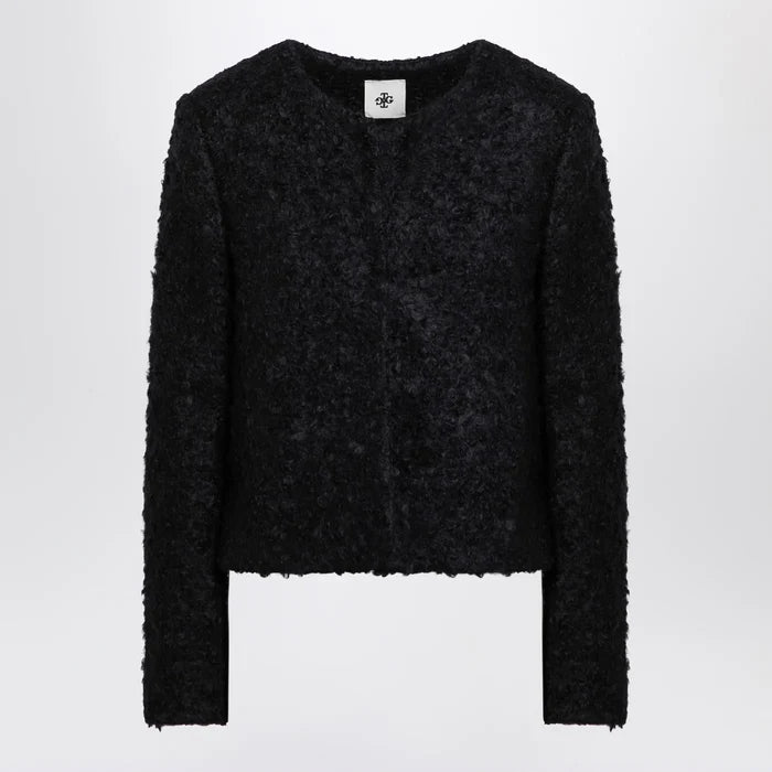 the garment - Recycled wool blend black Vienna jacket