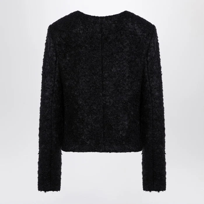the garment - Recycled wool blend black Vienna jacket