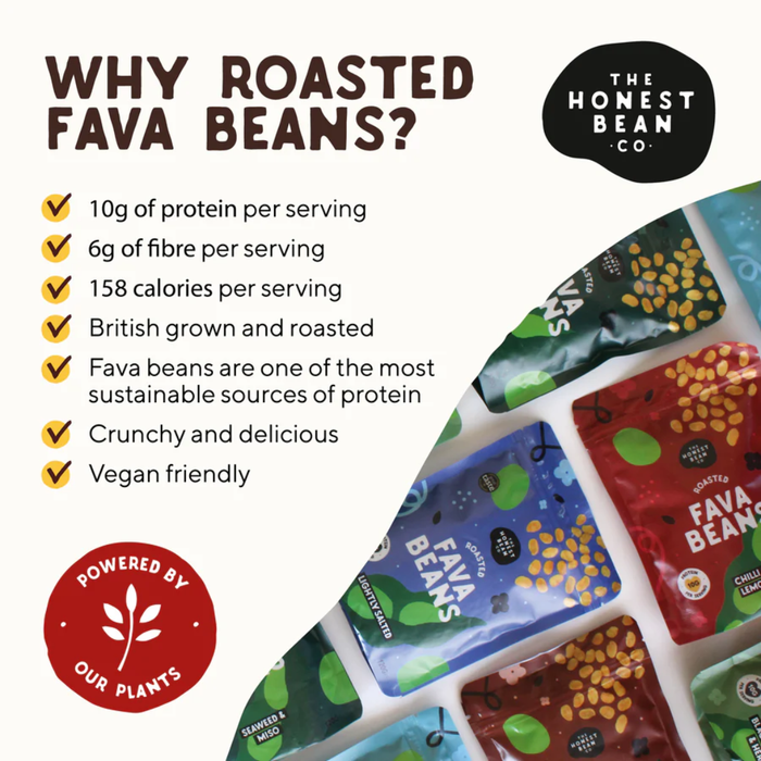 The Honest Bean Co. Roasted Fava Beans Chilli & Lemon 120g