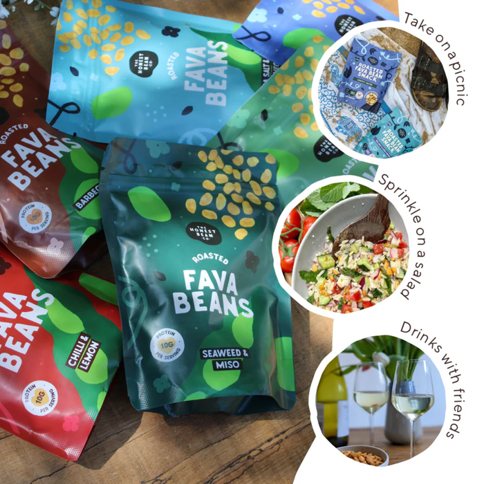 The Honest Bean Co. Roasted Fava Beans Chilli & Lemon 120g