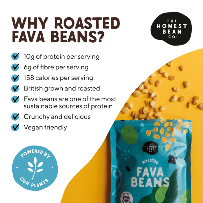 The Honest Bean Co. Roasted Fava Beans Sea Salt & Cider Vinegar 120g