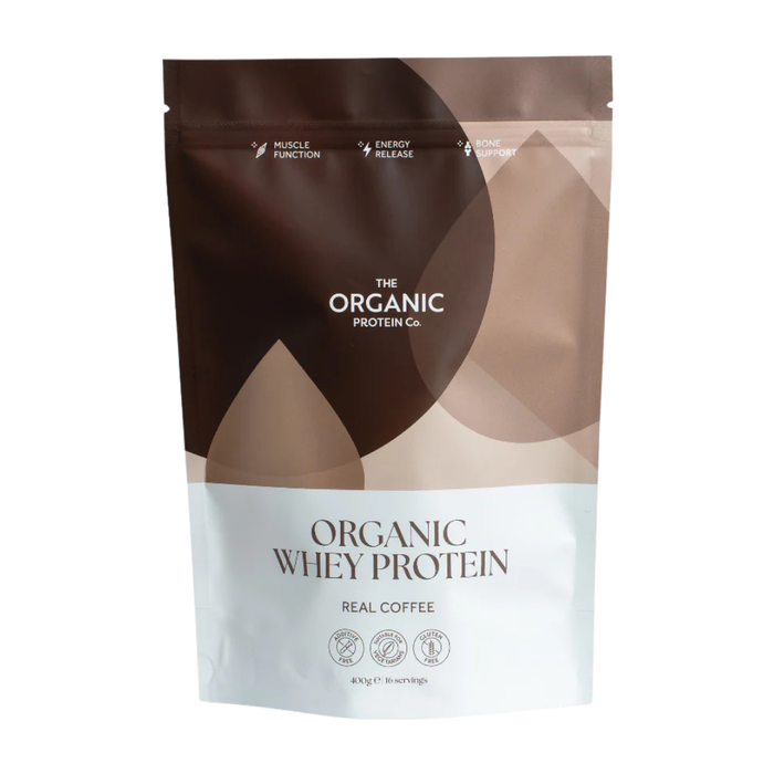 The Organic Protein Co. Organic Whey Protein Powder Real Coffee 400g