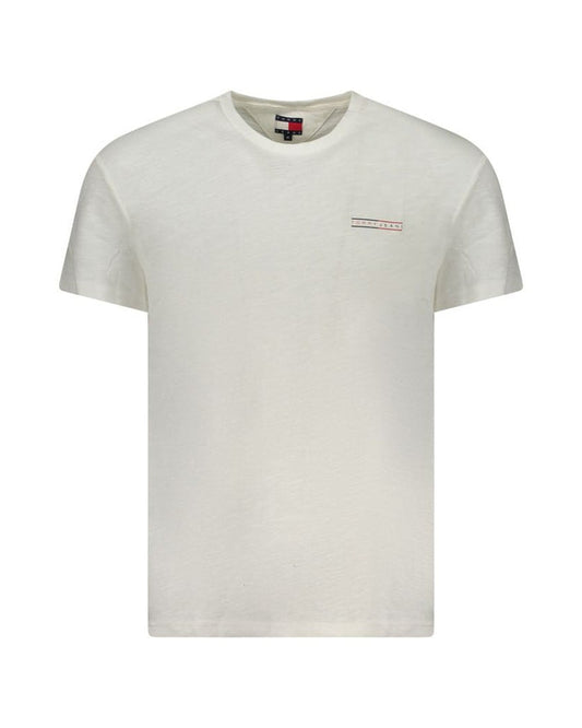 Tommy Hilfiger Bianco Cotton Men Shirt