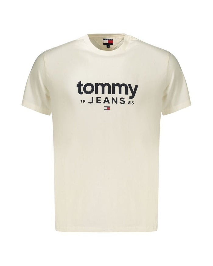 Tommy Hilfiger Bianco Cotton Men's T-Shirt