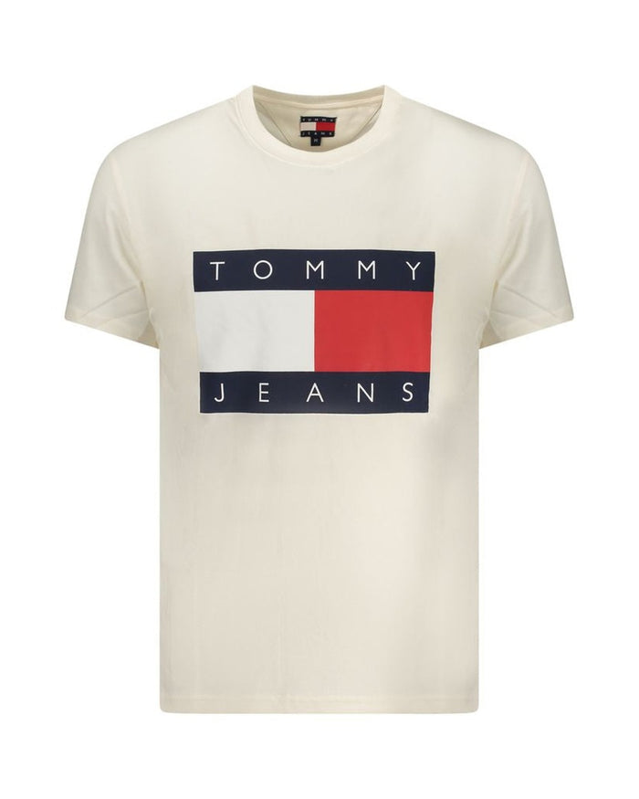 Tommy Hilfiger Bianco Cotton Mens T-Shirt
