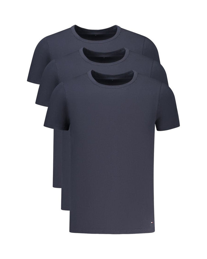 Tommy Hilfiger Blu Cotton Men T-Shirt