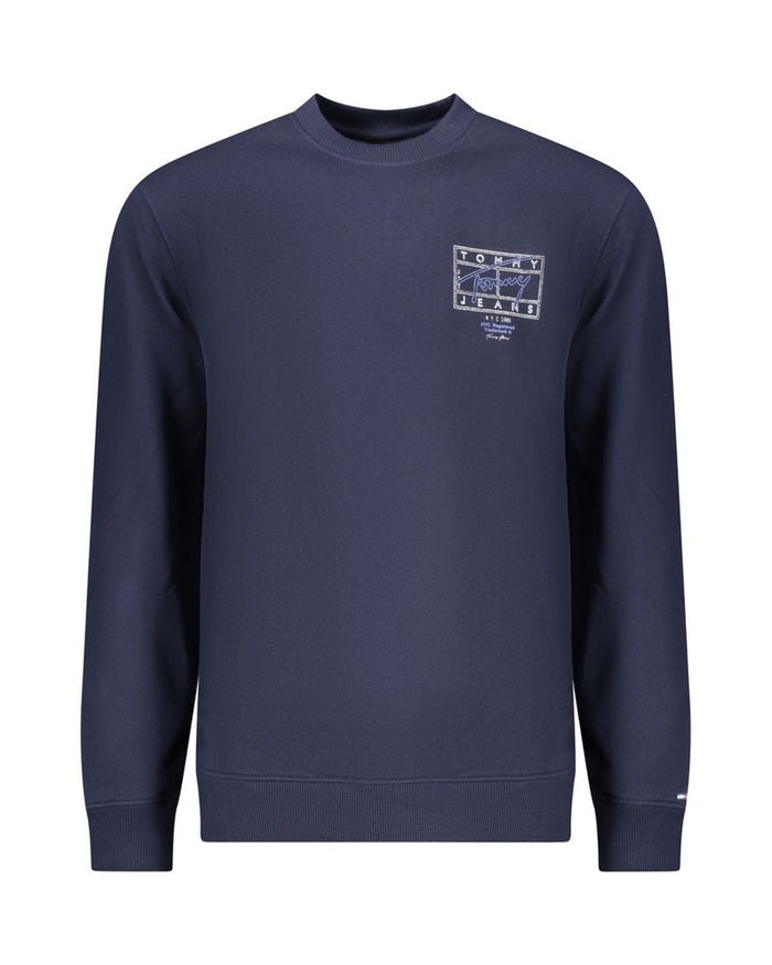 Tommy Hilfiger Blue Cotton Men Sweatshirt