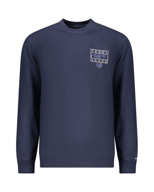 Tommy Hilfiger Blue Cotton Men Sweatshirt