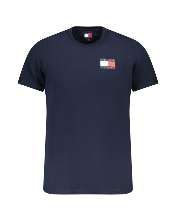 Tommy Hilfiger Blue Cotton Men T-Shirt