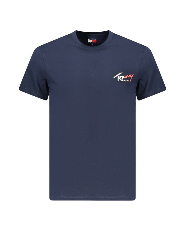 Tommy Hilfiger Blue Cotton Men T-Shirt