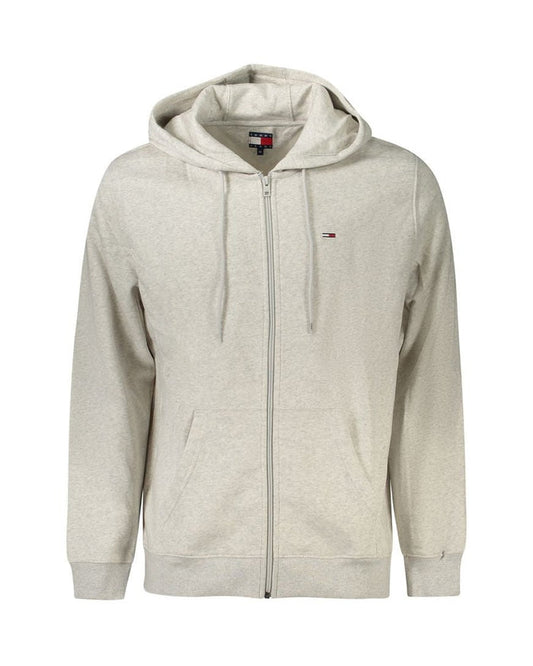 Tommy Hilfiger Grigio Cotton Men's Sweatshirt Hoodie