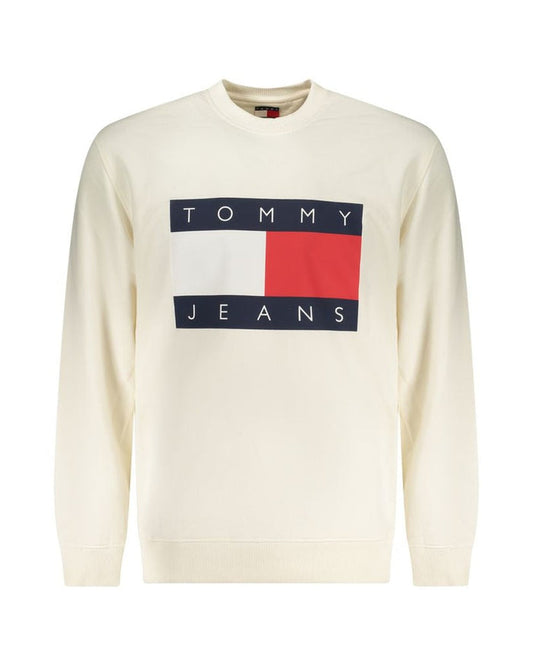 Tommy Hilfiger White Cotton Men Sweatshirt
