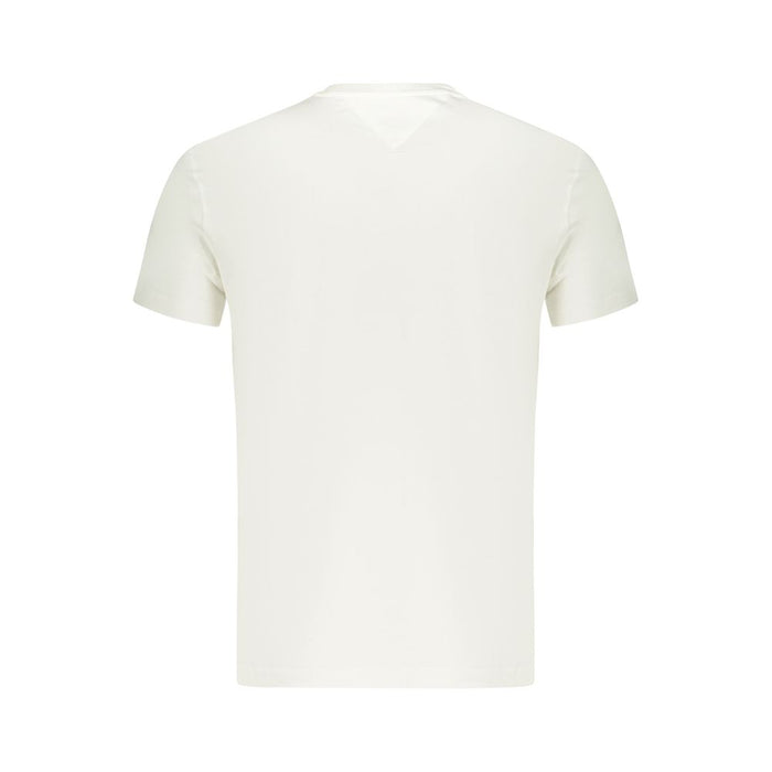 Tommy Hilfiger White Cotton Men T-Shirt