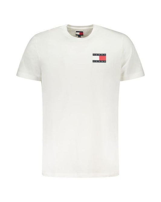 Tommy Hilfiger White Cotton Men's T-Shirt