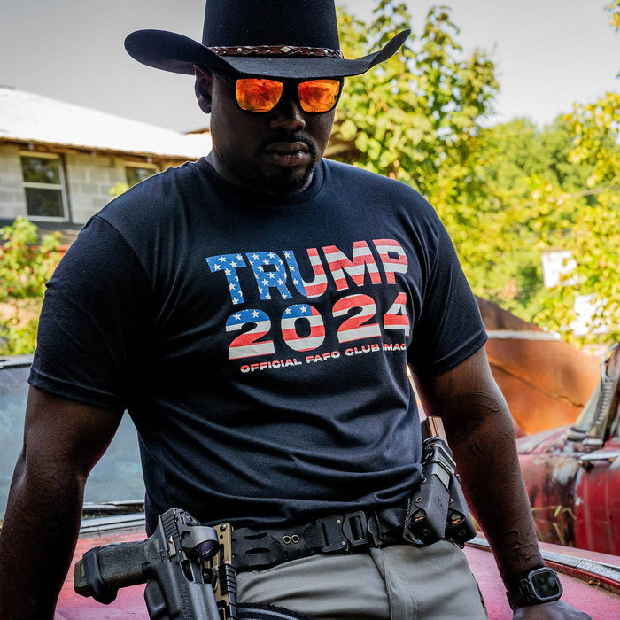 Trump 2024 American Flag Men's T-Shirt