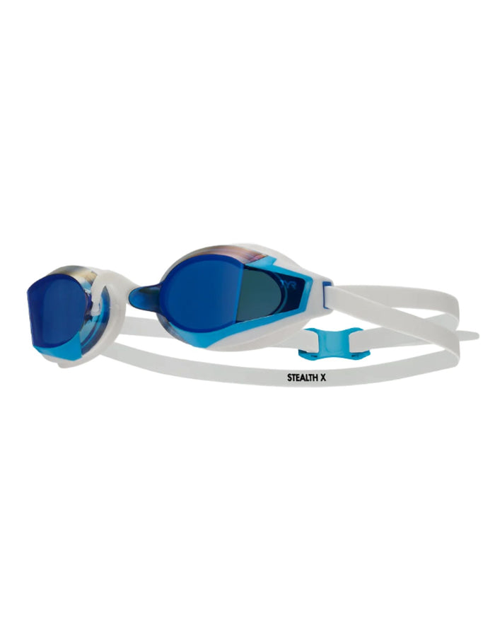 TYR Adult Stealth-X Performance Swim Goggle - Mirrored Lens