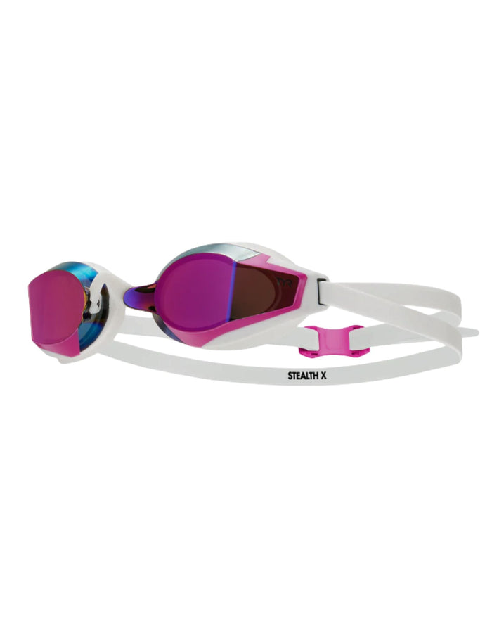 TYR Adult Stealth-X Performance Swim Goggle - Mirrored Lens