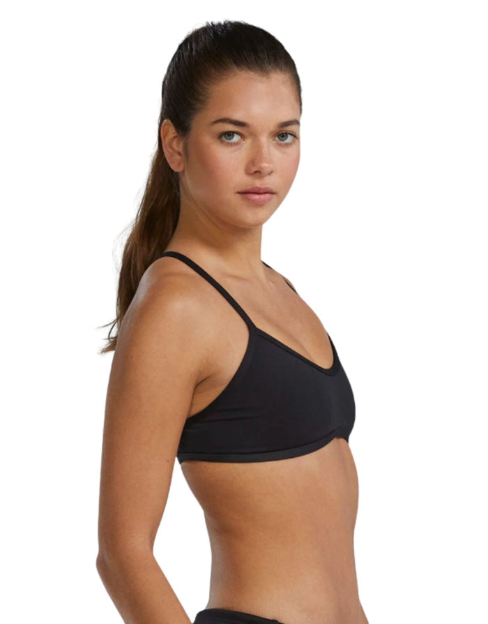 TYR Solid Durafast Elite Trinity Swim Top - Black