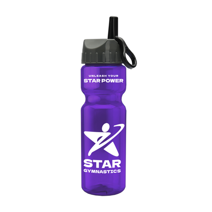 UpCycle Champion 28 oz. Bottle with Ring Straw Lid, Screen Print