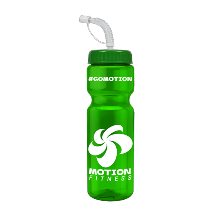 UpCycle Champion 28 oz. Bottle with Straw Lid, Screen Print