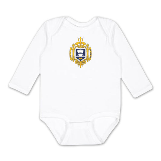 USNA Crest Infant Long Sleeve Bodysuit