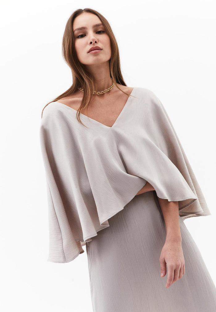 V Neck Long Dress - ISLAND FOSSIL