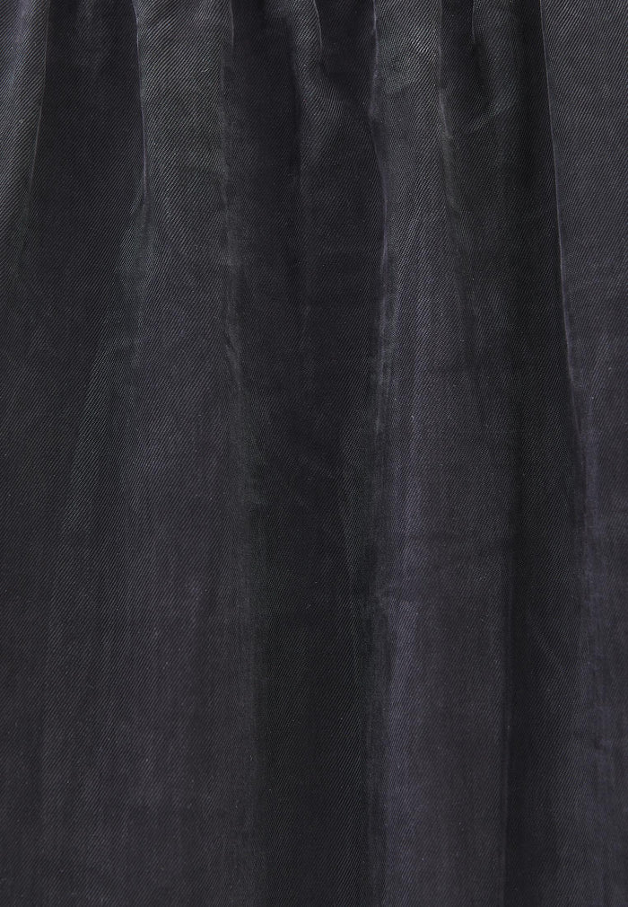 V Neck Strappy Dress - BLACK
