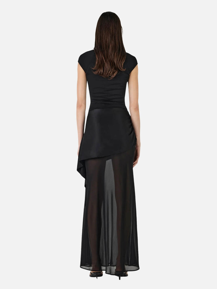 Hansen & Gretel | Vesper Silk Skirt - Black | Perlu