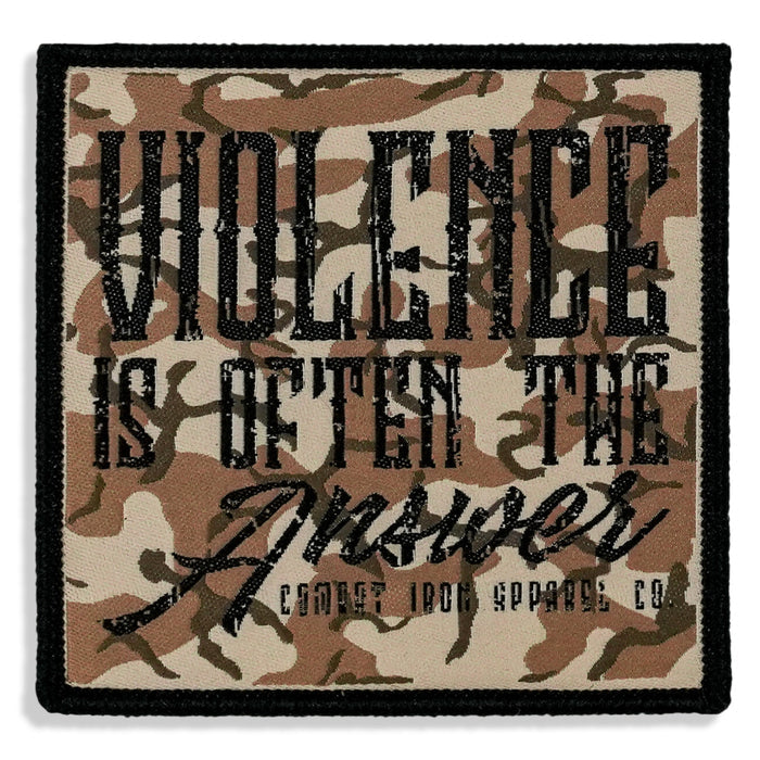 Violence is Often The Answer Soft Velcro Patch