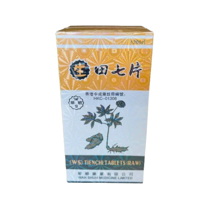 Wah Shun Tienchi Tablets Raw (1200 Tablets)