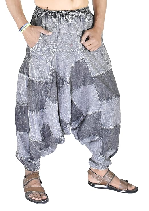 Whitewhale Mens Cotton Stripe Harem Pants Pockets Yoga Trousers Hippie
ple T-Shirt