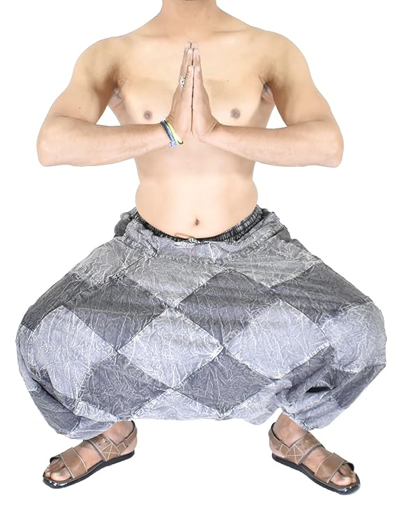 Whitewhale Mens Cotton Stripe Harem Pants Pockets Yoga Trousers Hippie
ple T-Shirt