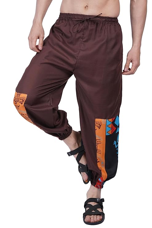 Whitewhale Men's Loose Fit Cotton Trousers