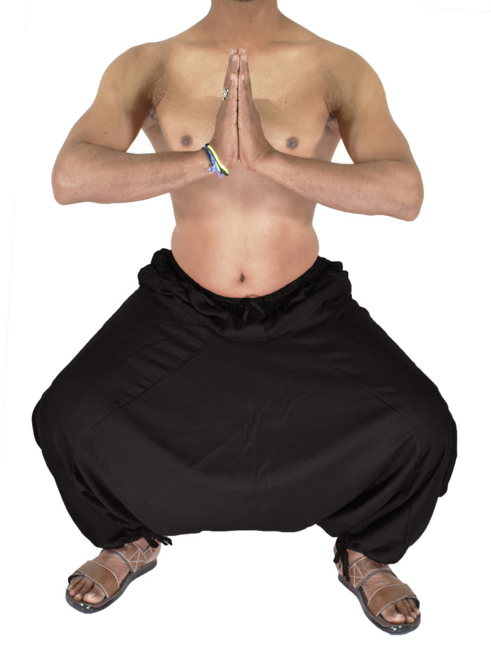 Whitewhale Men's Rayon Solid Harem Pants Yoga Trousers Hippie Pant