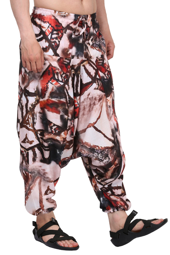 Whitewhale Men's & Women Cotton Printed Harem Pants Yoga Trousers Hippie