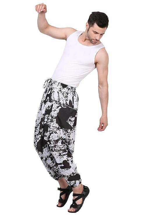 Whitewhale Men's & Women Cotton Printed Harem Pants Yoga Trousers Hippie