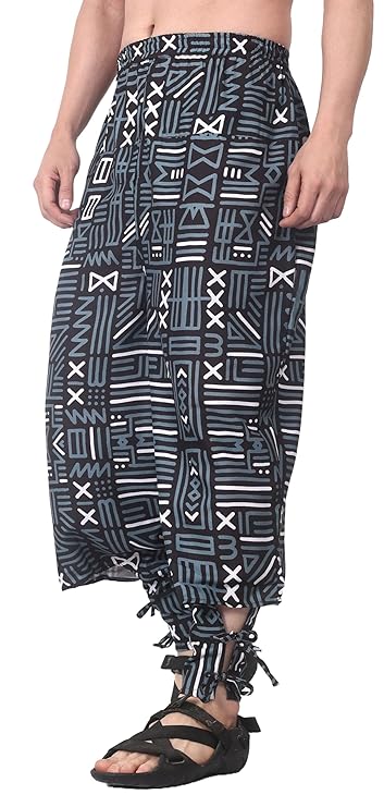 Whitewhale Mens Women Cotton Solid Aladdin Loose Baggy Boho Hippie Harem Pant