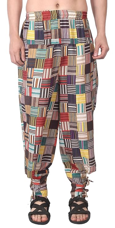 Whitewhale Mens Women Cotton Solid Aladdin Loose Baggy Boho Hippie Harem Pant