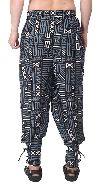 Whitewhale Mens Women Cotton Solid Aladdin Loose Baggy Boho Hippie Harem Pant