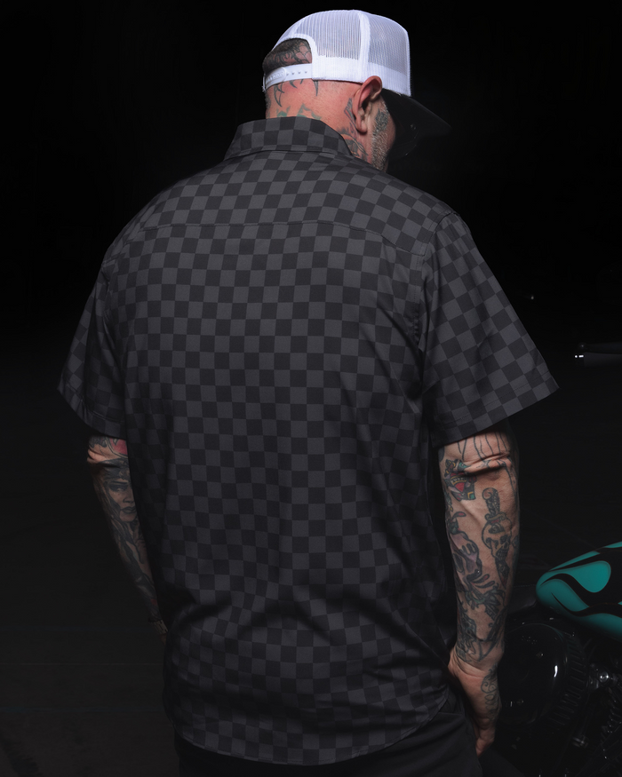 Winner's Circle Party Shirt - Black & Grey - Dixxon Flannel Co.