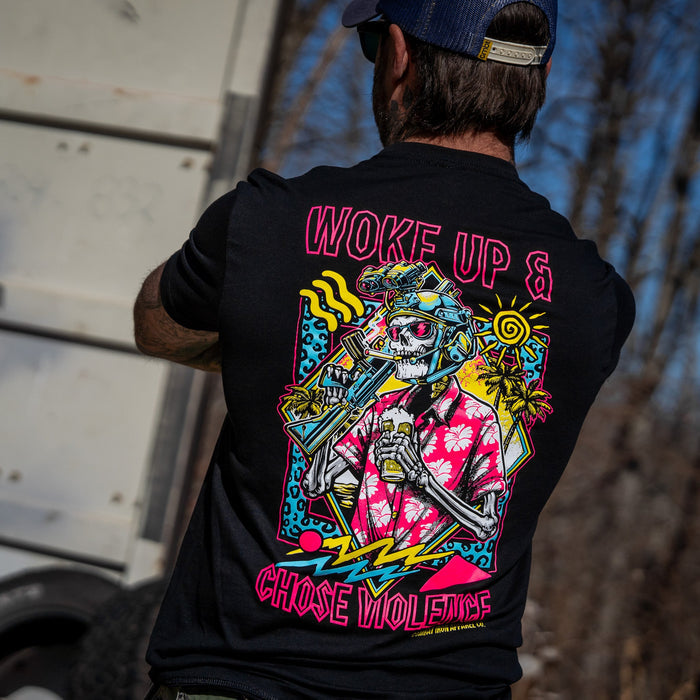 Woke Up & Chose Violence Men's T-Shirt