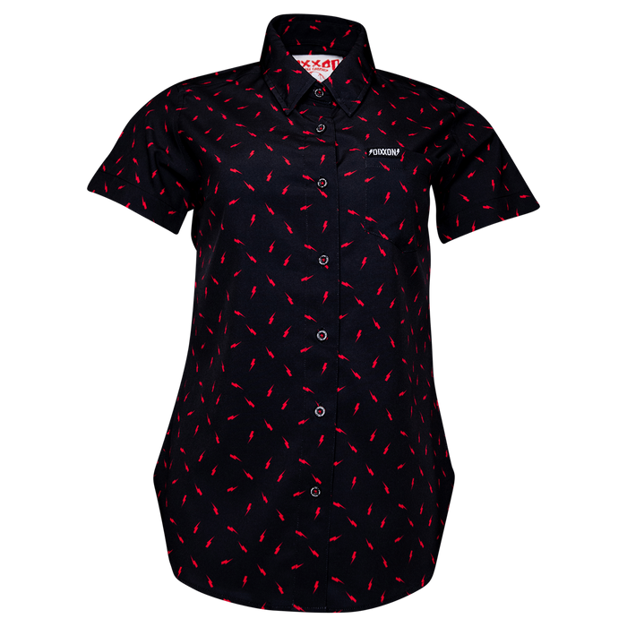 Women's Bolt Party Shirt - Black & Red