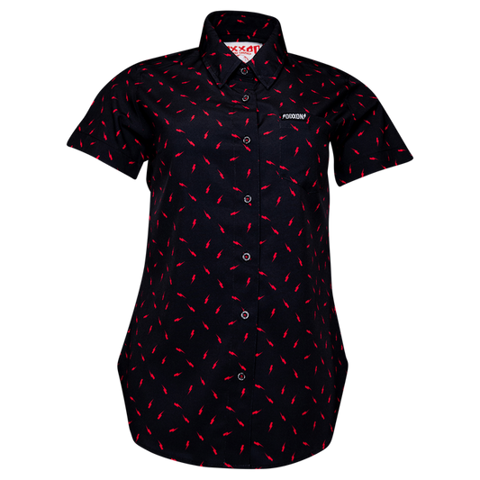 Women's Bolt Party Shirt - Black & Red