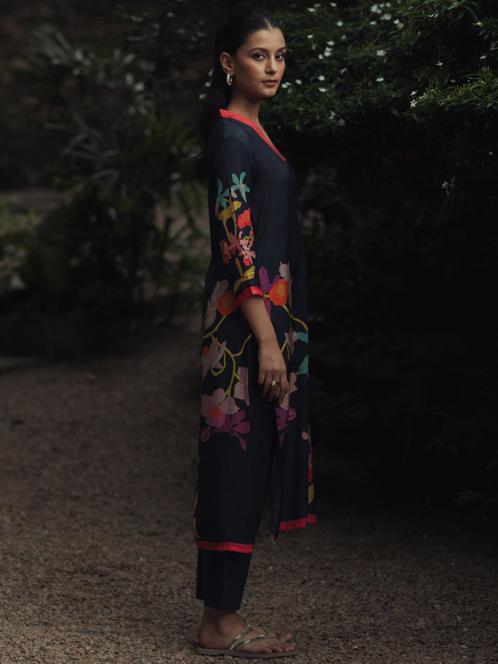 Women's Floral Kurta Set