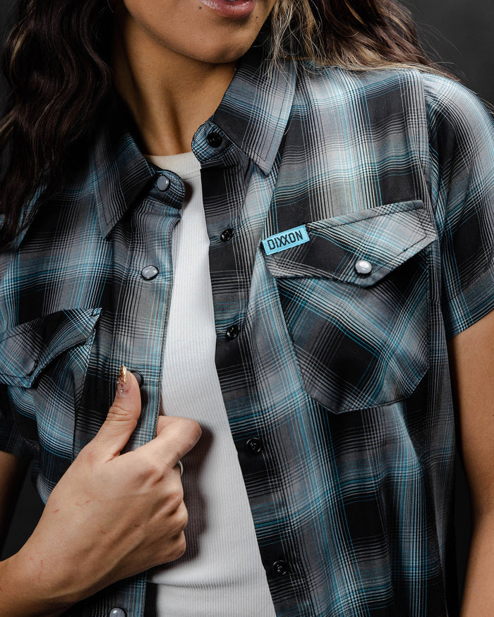 Women's Morning Fog Bamboo Short Sleeve - Dixxon Flannel Co.
