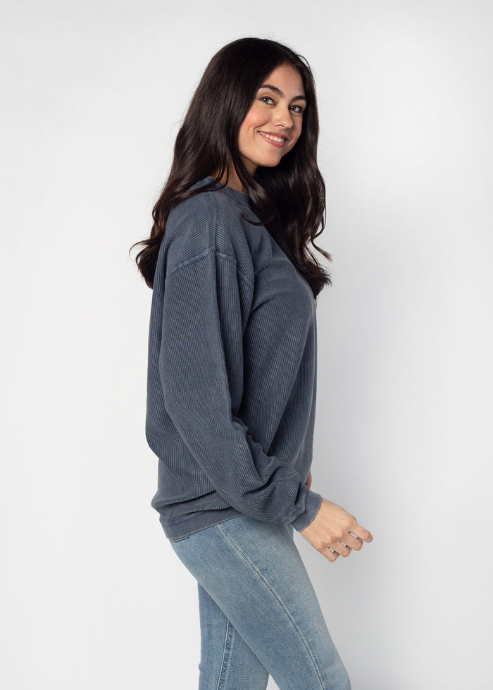 Women's North Carolina College Block Original Corded Crew