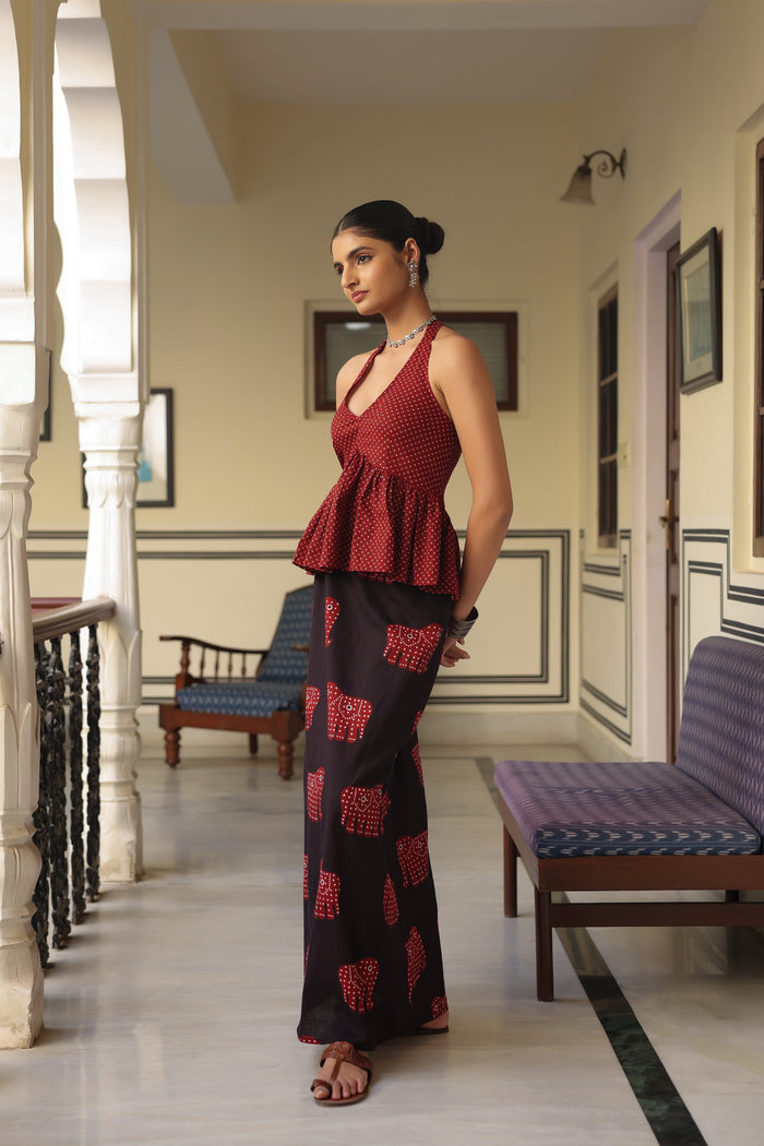 Women's Printed Skirt Set