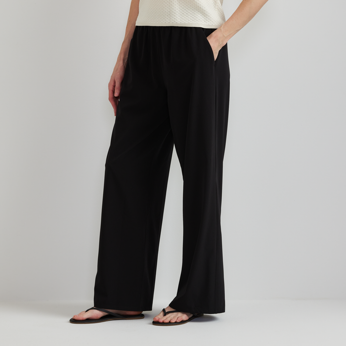 Women's Rio Textured Pants-Black-Regular-C1