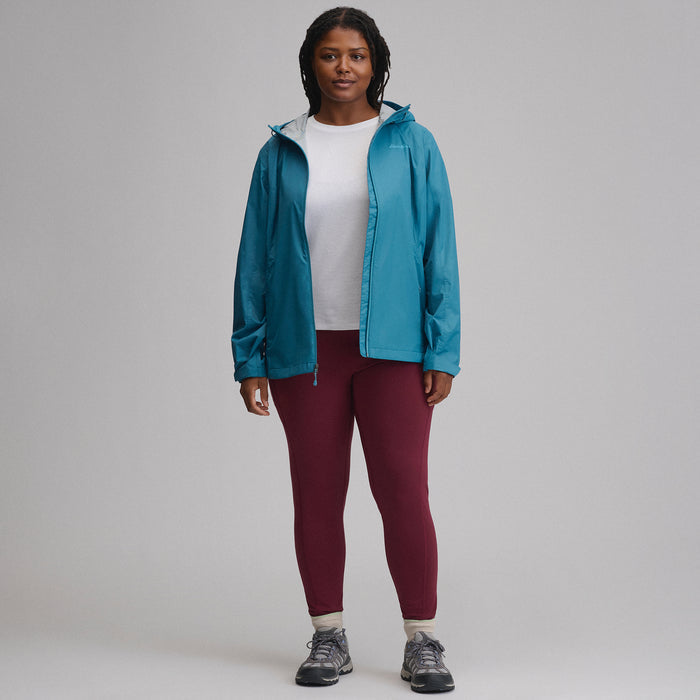 Women's RipPac® Pro Waterproof Hooded Rain Jacket-Azure-6